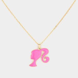 Barbie Pink Pendant Necklace
